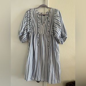 Universal Thread Blue Striped Mini Dress